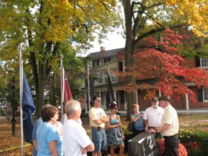 Beford, PA 26 A tour group stops at the Vietnam War Memorial in Bedford, PA