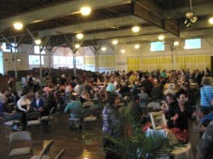 Lily Dale, NY (J) Believers in Spiritualism gather at the Silver Tea at Lily Dale, New York