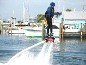 Flyboarding_in_Fort_Meyers(1) Malcolm Logan works on going higher on his Flyboard