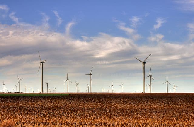 Kansas wind farm.