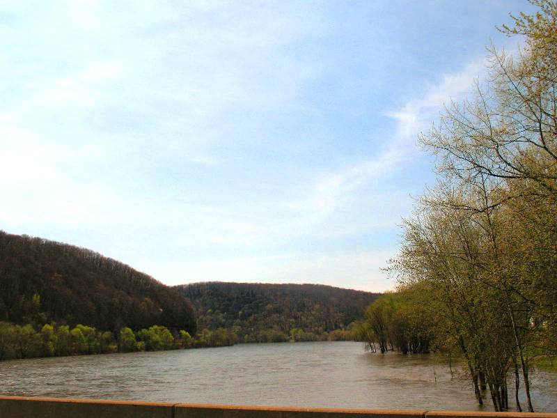 The Allegheny River in Franklin, PA