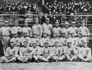 Group shot of the 1919 White Sox.