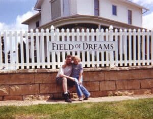 My daughter and I at The Field of Dreams