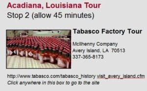 Acadiana Tour Stop 2