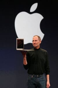 Steve Jobs with MacBook