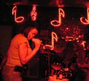 Singer at Red's Lounge in Clarksdale, MS