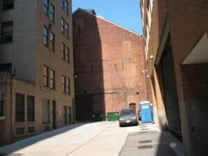 The alley behind Ford's Theater as it appears today.