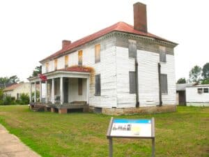 Peyton house in Port Royal, Virginia where John Wilkes Booth was turned away.
