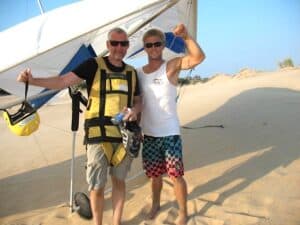 Malcolm Logan with Andy of Kitty Hawk Kites