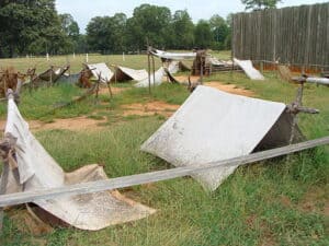 Tents at Andersonville prison