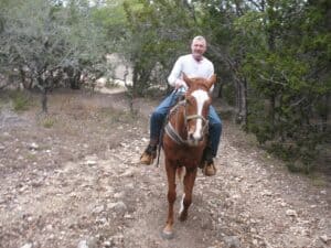 Malcolm Logan at Running R Ranch in Bandera, TX