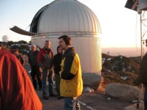 Astronomer lecturing at Kitt Peak National Observatory