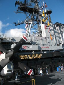 Beware of Jet Blast on USS MIdway