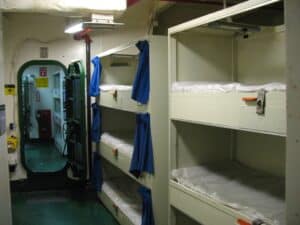 Crew quarters aboard the USS MIdway