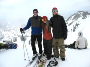 Malcolm Logan, Cambelle Logan and Alex at Squaw Valley