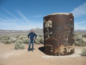 Malcolm Logan at the Project Faultless Site in Nevada