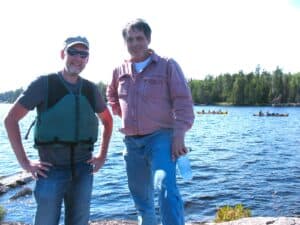 Malcolm Logan and Tim Lincoln at the Boundary Waters Canoe Area