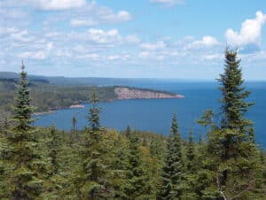 The north shore of Lake Superior