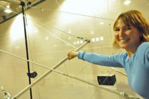 Joan Anundsen at New York Trapeze School in Chicago