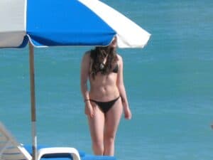 Sexy girl on Miami Beach
