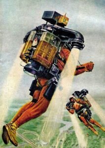 Men with jet packs - a 60's era vision of the future