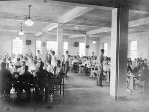 Dining hall at the Florida Industrial School for Boys where the bottle shaking incident allegedly occurred.