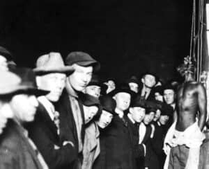 Lynchings were all too common in the South in the early part of the 20th century