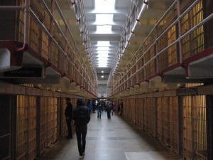 Cell block at Alcatraz