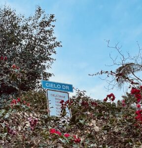 Cielo Drive street sign