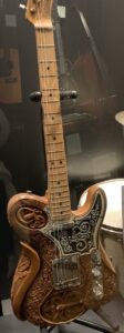 Hand carved guitar at the Country Music Hall of Fame