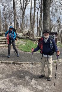 Hikers near the Blue Ridge Parkway