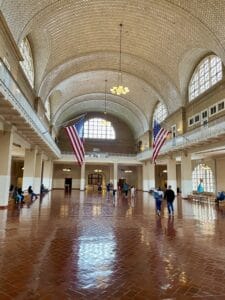 The Great Hall of Ellis Island